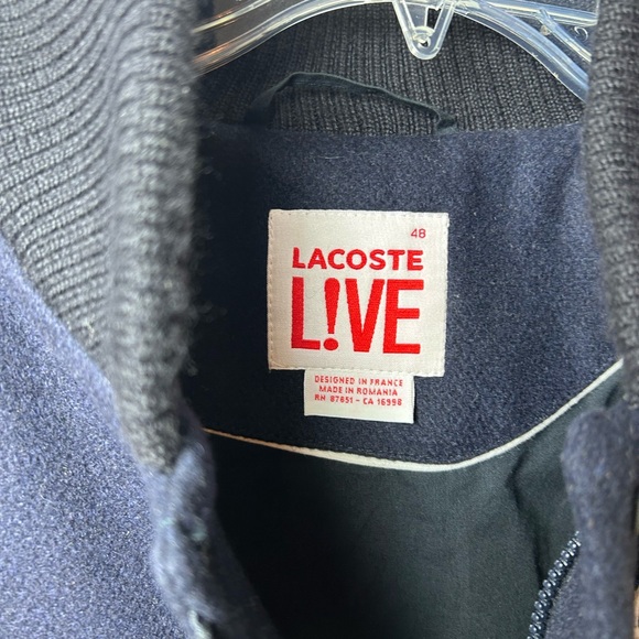 Lacoste wool Varsity Jacket - - Picture 6 of 8